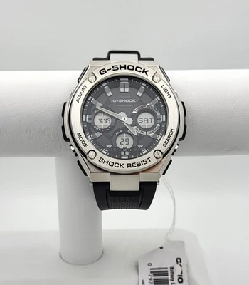 G-Shock GSTS110-1A G-Steel Analog-Digital Dial Dive Black Strap Solar Watch - Image 1 of 4