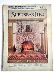 Oct 1911 Suburban Life Magazine Interior Design Car Ads Baker Motor Vehicle - Picture 1 of 6