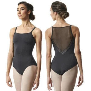Bloch Dance Ladies Camisole Leotard Pewter Size Small UK 8 - Picture 1 of 4