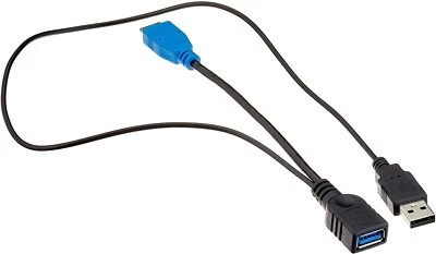 System-S Micro USB 3.0 OTG Adapter Kabel mit Extra USB A - Bild 1 von 2