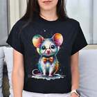 Cute Inteligent Mouse With Glasses Color Splash Unisex T-Shirt