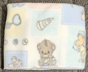 Vintage 2003 Printed Fleece Blanket 29" X 32" Precious Moments New Without Tags - Picture 1 of 2