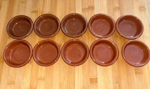 Juego de 10 Platos de Tapas Españolas Terracota / Cazuelas X 8 cm - Imagen 1 de 7