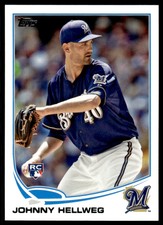 2013 Topps Johnny Hellweg Rookie Milwaukee Brewers #US19