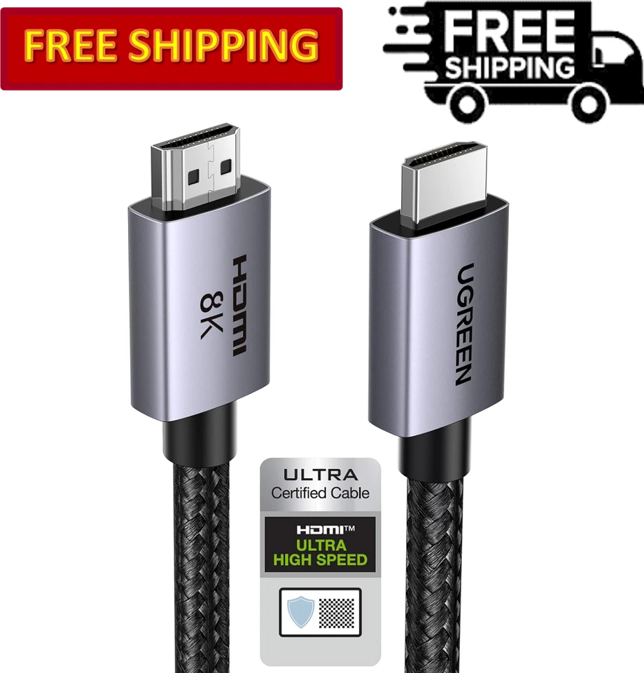 Cable UGREEN 8K HDMI 2.1 48Gbps Certificado Ultra Alta Velocidad HDMI Aluminio Foto 1 de 4