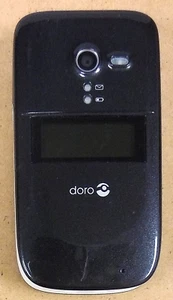 Doro PhoneEasy 626 - Black and White ( Consumer Cellular ) Flip Phone - Picture 1 of 3