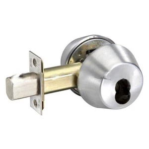 Yale Commercial B-D112 626 D100 Series Deadbolt Grade 1, Satin Chrome - Picture 1 of 2