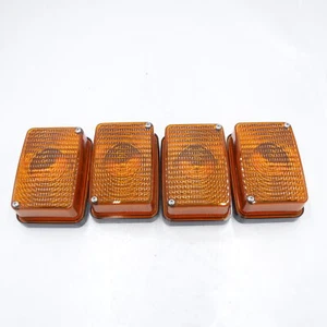 4 Pack Truck-Lite Orange/ Yellow Trailer Lamp Box Light Covers 037BK - Bild 1 von 4