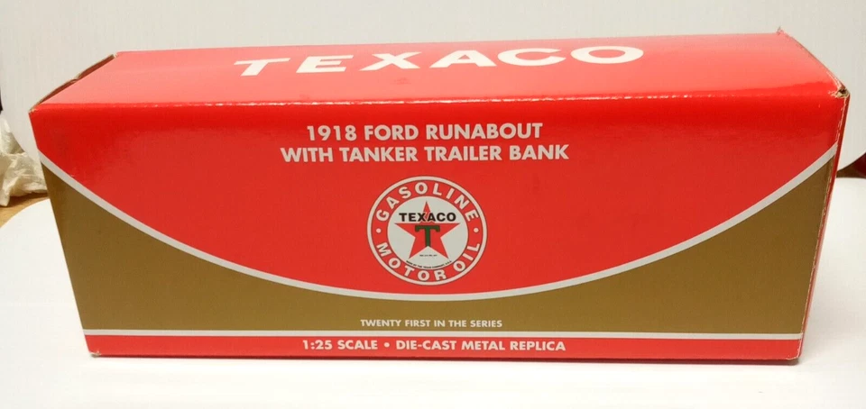 Rc2 1918 Texaco Ford Runabout With Tanker Trailer Bank * Special Edition