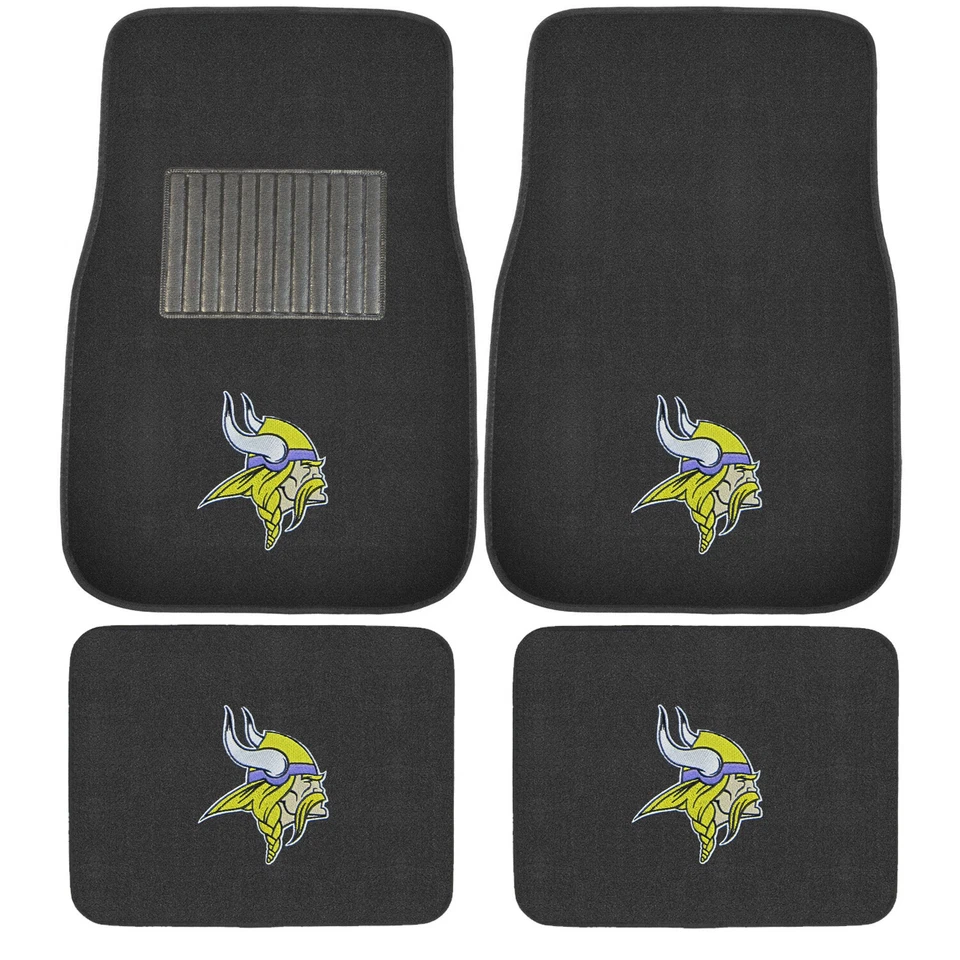 Новый 4шт NFL Minnesota Vikings автомобиля грузовика передние задние коврики комплект - Изображение 1 из 4