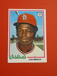 ⚾️ Lou Brock 1978 Topps #170 HOF St. Louis Cardinals 