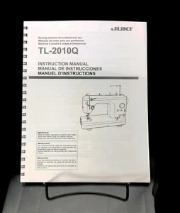 Juki TL-2010Q Sewing Machine Instructions User Guide Manual Reprint Coil Bound - Picture 1 of 4