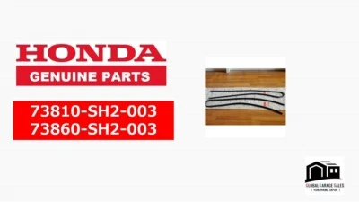 Genuine 88-91 Honda CRX Driver & Passenger Quarter Window Glass Outside Molding* - Image 1 of 4
