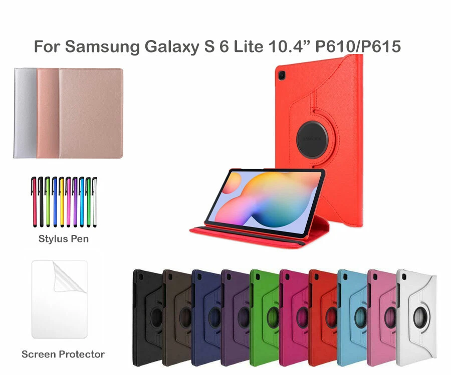  For Samsung Galaxy S 6 Lite10.4" P610 Screen Film/ Rotate PU Leather Case Cover - Image 1 of 1