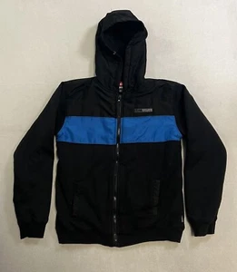 Vintage Quiksilver Jacket Boys Large 16-18 Youth Full Zip Hood Ski Thermal Lined - Picture 1 of 9