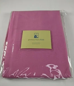 Pottery Barn Kids Pink Sailcloth Panel Pole Top Curtain 44"x63" NEW - Picture 1 of 4