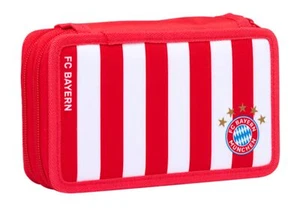 Federmappe Tripple Decker | FC Bayern München rot/weiß gestreift  - Bild 1 von 7
