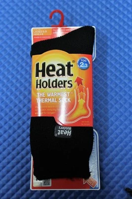 Heat Holders The Warmest Thermal Sock TOG 2.3 Ladies Unisex LHHORGBLK BLACK - Image 1 of 3
