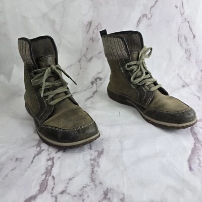 Chaco Boots Women 8.5 Brown Ivy Shoes Chukka Ankle Booties Lace Up  - Image 1 of 4