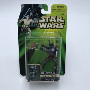 Figura de acción Jango Fett de Star Wars Attack of the Clones Sneak vista previa (SELLADA) - Imagen 1 de 7