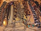 Mixed Lot Of 30 Necklaces Mostly Glass All Wearable