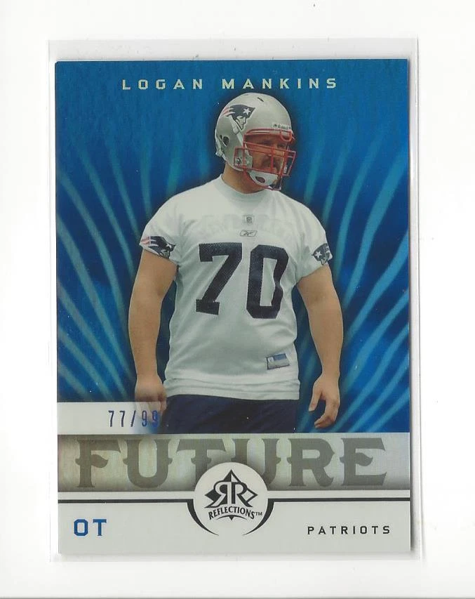 Reflections Blue #217 2005 Logan Mankins radiocontrol Rookie Patriots 77/99  Foto 1 de 1