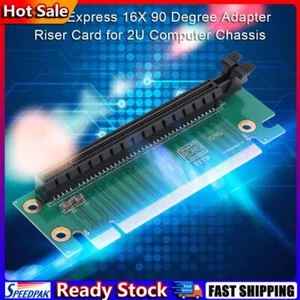 PCI-E Express 16 X 90-Grad-Adapter-Riser-Karte für 2U Computergehäuse Hot - Photo 1/8