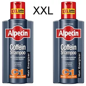2x XXL Alpecin Coffein-Shampoo C1 gegen erblich bedingten Haarausfall 2x 375 ml - Bild 1 von 3