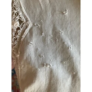 Vintage Ecru Cream Long Table Runner.Cotton Antique Lace 66" Long x ~12-13"W - Picture 1 of 9