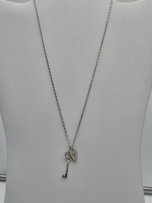 Collar de plata de ley LA.Gem&Jewelry Design.Inc.Key&❤️12 diamantes naturales  Foto 1 de 4