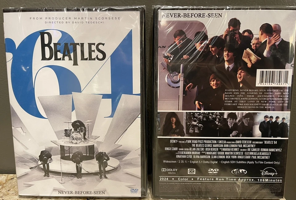 Beatles '64 (2024) DVD, Brand New, Sealed - Image 1 of 1