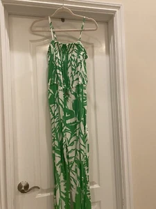 Lilly Pulitzer for Target Jumpsuit Girls XL Green Boom Boom Palm Flowy 20th - Picture 1 of 5