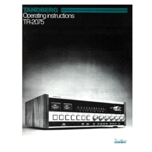 Tandberg TR-2075 Receiver Instruction & Service Manuals 24 PG. Comb bound gloss - Picture 1 of 1