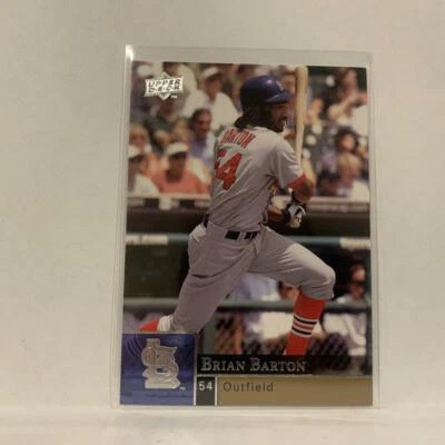 #874 Brian Barton St Louis Carinals Series 2  2009 Upper Deck Baseball Card A2H - Image 1 of 2