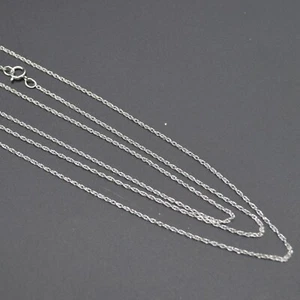 925 Sterling Silver Necklace Chain - 18 inch Rope Chain - Made in USA - Picture 1 of 3