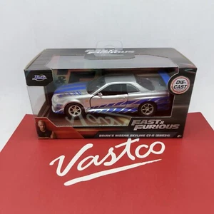 Jada Toys Fast & Furious Brian's Nissan Skyline GT-R [BNR34] R34 1/32 Scale - Picture 1 of 8
