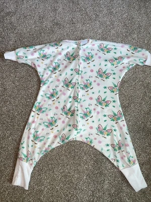 Flying Squirrel Size 12-24 Month Fleece Unicorn Pajamas Sleeping Baby - Image 1 of 2