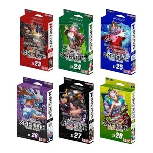 ONE PIECE ENGLISH TCG: Starter Deck Bundle ST-23 ST-24 ST-25 ST-26 ST-27 ST-28 - Picture 1 of 1