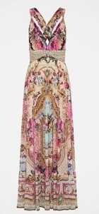 NEW CAMILLA Size XXL AU 18 US 14 Silk Call Of The Canal Panel Dress Crystals - Bild 1 von 17