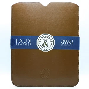 Faux Leather iPad / Tablet Sleeve – Brown Slim Protective Case – Earlstree & Co - Picture 1 of 5