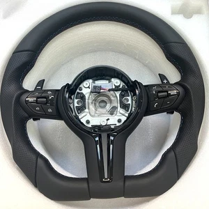 Leather Car Steering Wheel for BMW F30 F20 F22 F23 F33 F34 F48 F15 F25 M3 F80 M2 - Picture 1 of 10