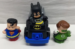 Fisher Price Little People DC Super Heroes Batman Superman Green Lantern Lot 4 - Bild 1 von 6