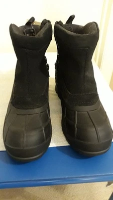 Kamik новый Champlain мужской размер 10 снег ботинки черный изолированный до -40F водонепроницаемый - Изображение 1 из 4