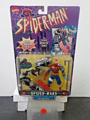 C0824 ToyBiz New Animated Spiderman "Cyborg Spiderman" Figure (See Cond.) - Image 1 of 4