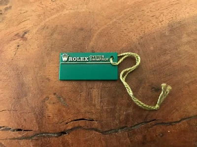 Etichetta Rolex - verde - orologi Oyster Swimpruf - Immagine 1 di 3