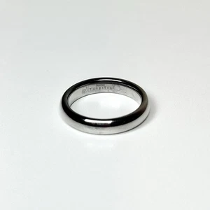 Nohe Tungsten Ring Size 7 Silver Tone Wedding Band Comfort Fit 4mm Bridal - Picture 1 of 8