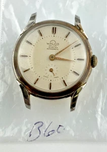 Vintage Men’s Walco 35MM Sub Second Watch BFG84 Running Spares Repair READ - Picture 1 of 10