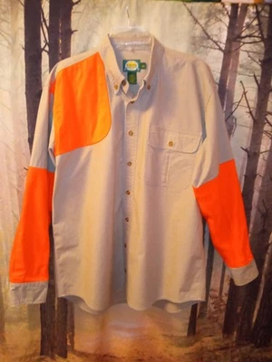 Camisa masculina Cabela tamanho grande alta clássica botão de tiro algodão caça - Imagem 1 de 4