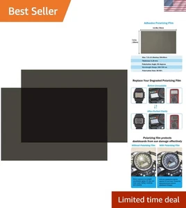 2 PCS Polarized Film Sheets 7.8x11.8in Adhesive Linear Filter for Screen Clarity - Picture 1 of 9