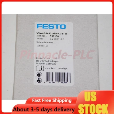 US FREE TAX New FESTO VSVA-B-M52-AZD-A1-1T1L 539158 Solenoid Valve Module 145PSI - Image 1 of 4